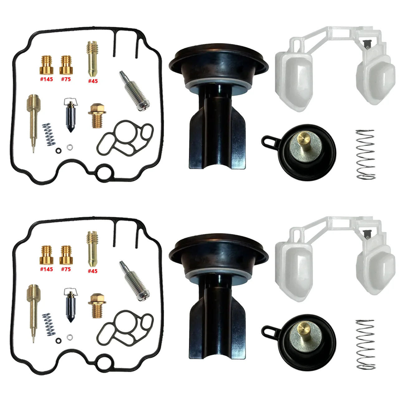 

YAMAHA TDM850 4TX 5GG 5AR 96-98 Carburetor Repair Kit TDM 850 Carb Rebuild kit Float Vacuum Plunger Diaphragm