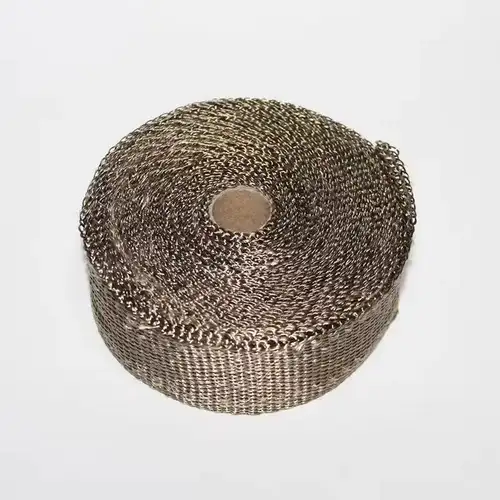 10M Roll Fiberglass Heat Shield Motorcycle Exhaust Thermal Tape Header Pipe Heat Wrap Tape Thermal Protection with Stainless Tie - Image 4