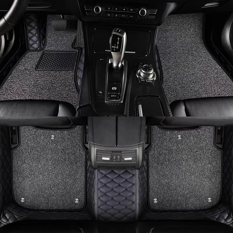 Custom Double Layered Car floor Mats Fit For Seat Cupra Ateca 2017 2018 2019 2020 2021 2022 2023 2024 2025 2026 Auto Foot Carpet