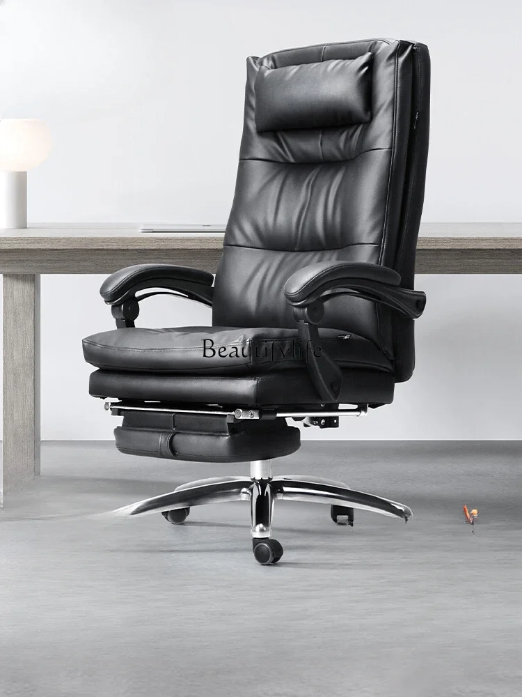 

LD33Boss Computer Chair Home Reclining Business Leather Large Office Chair