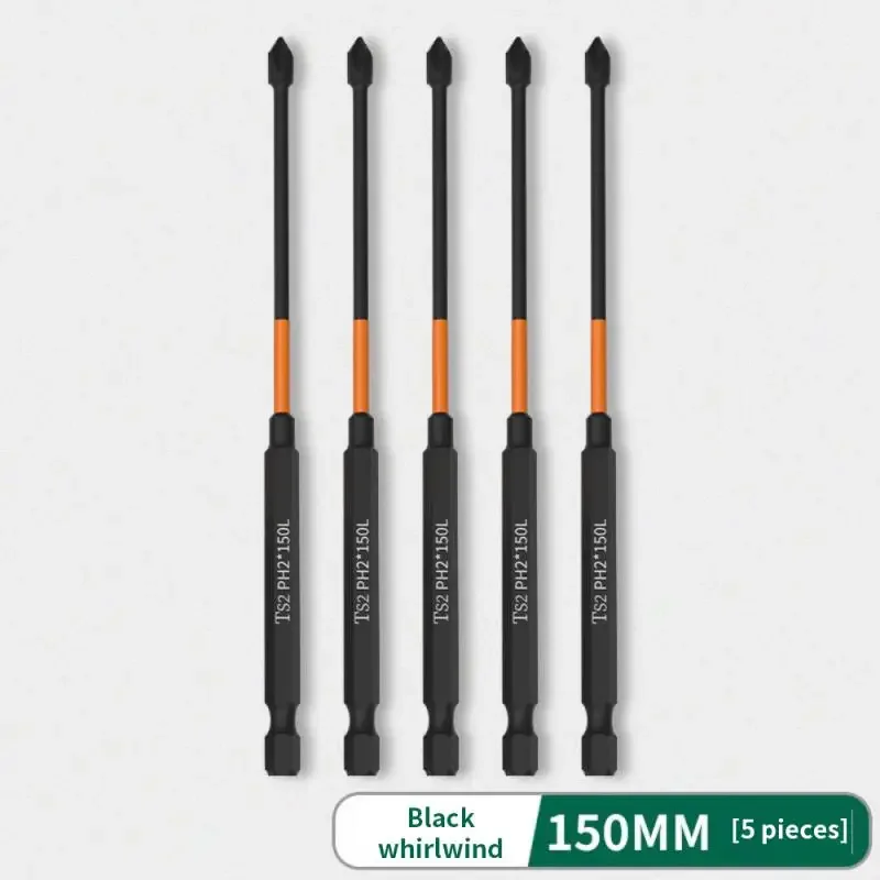 PH2 Magnetic Cross Bit Set Special Slotted Cross Phillips Impact Batch Head Hardness Screwdriver Bit Screw Driver Hand Tool