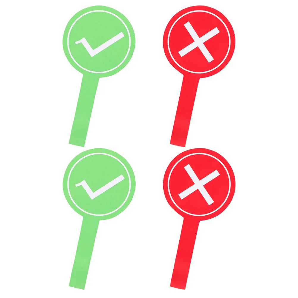 Voting Paddles Yes Or No Paddles Auction Signs Green Red Answer Paddles True False Sign Boards Teacher Classroom Game