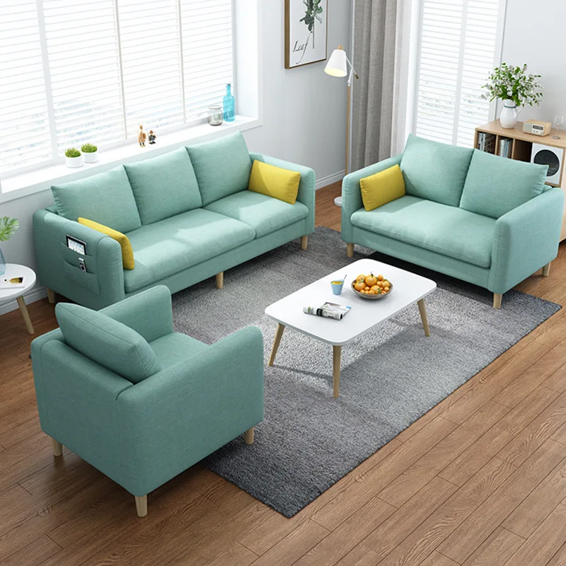 *Minimalist Living Room Sofas Funiture  Colourful Green CoucModular