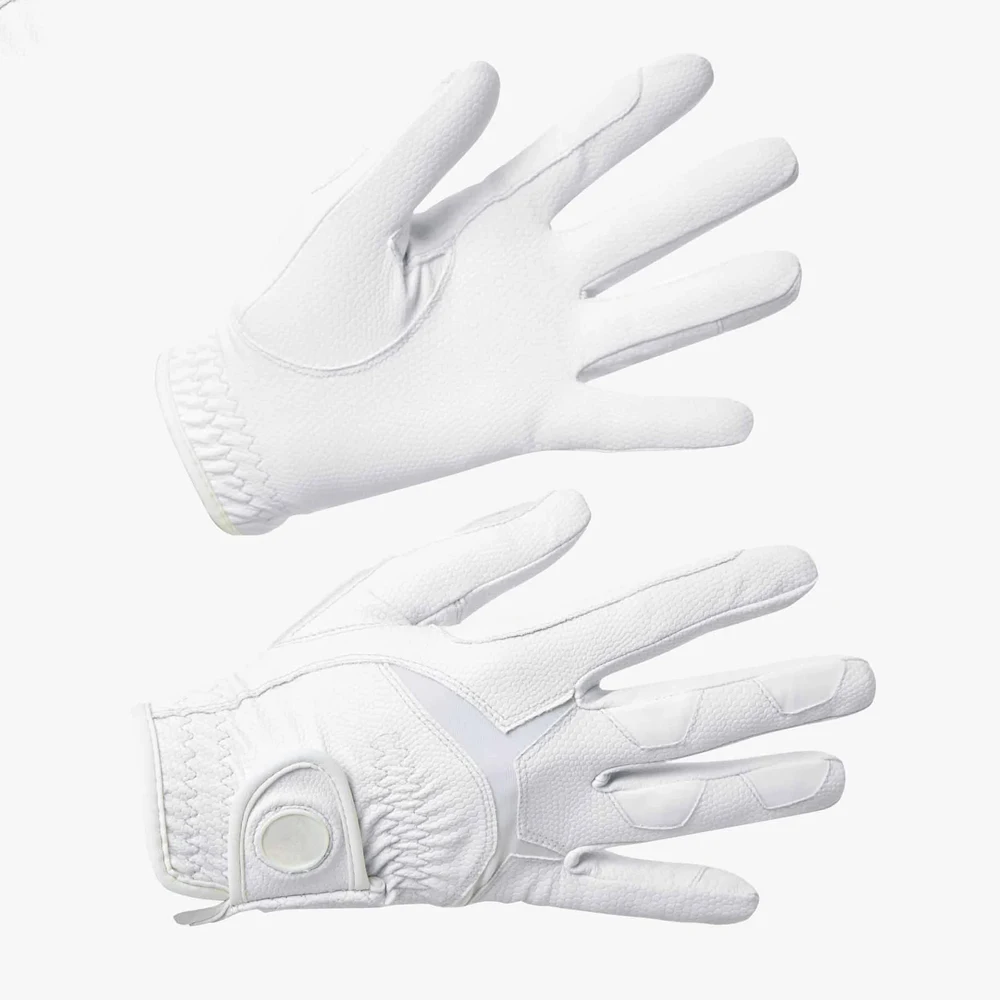 Custom Logo Men's Outdoor Western High Quality Lightweight Quick Dry Breathable Horse Riding Gloves Hook Loop Closure Made