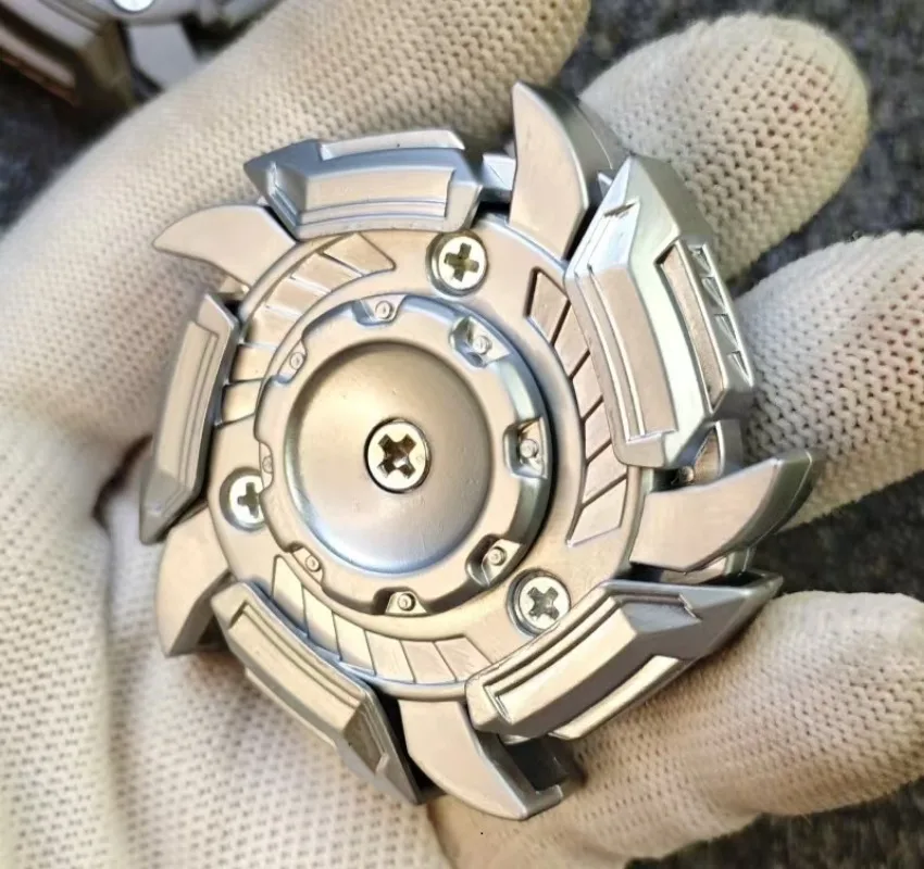 Velocità dell'attacco rotante in lega dell'armatura rotante ZWEDC ​ ​ Giocattolo di decompressione da tavolo Fidget Spinner