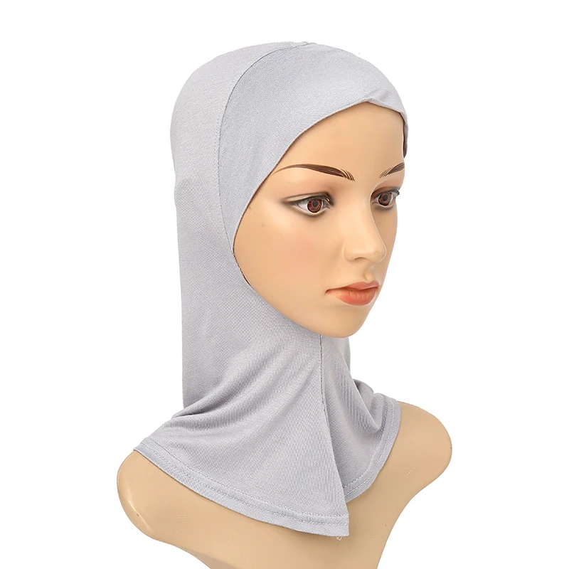 Hot Sale Instant Modal Hijab Undercap Wrap Jersey Muslim Headscarf Inner Scarf Solid Color Cotton Headband Hat Turban Bonnet