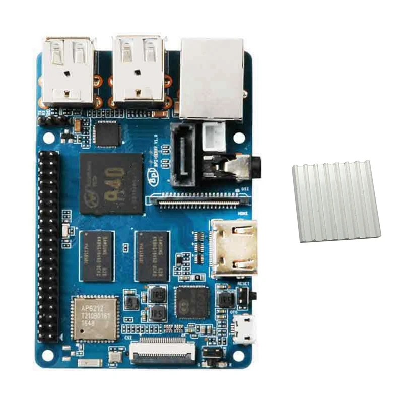 Dla Banana Pi BPI M2 Berry Development Board + Radiator V40 kompatybilny z Raspberry Pi 3B dla Androida Ubuntu Linux