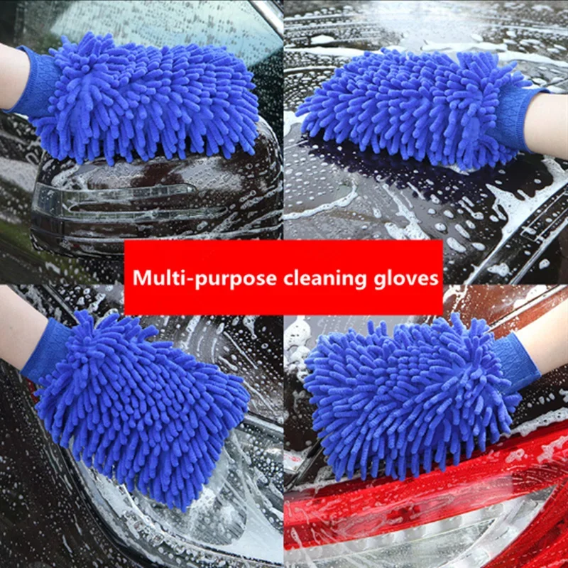 Car Wash Gloves Brushes Microfiber Car Care Cleaning Brushes for Jeep Cherokee Comanche Commander Commando Compass Dispatcher