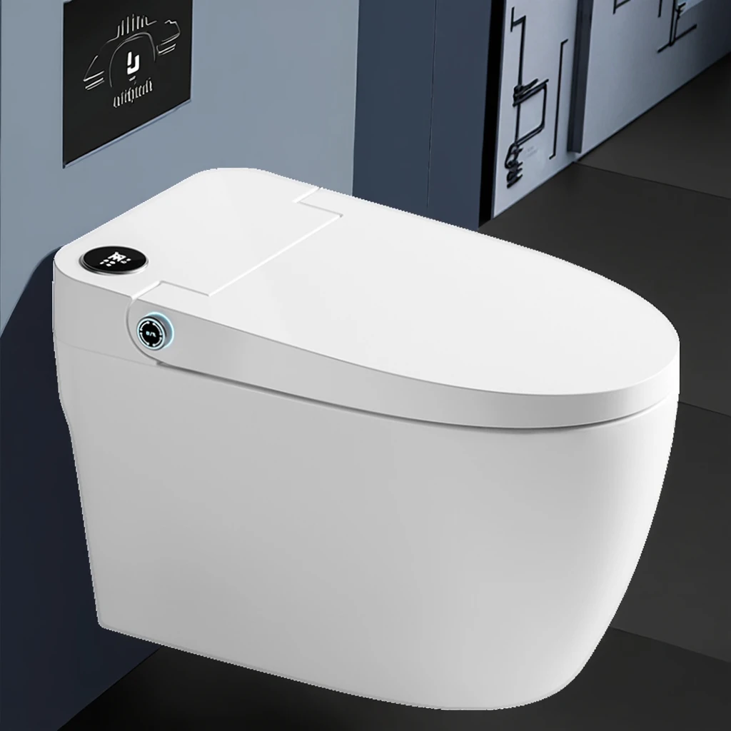

New Arrival Automatic Intelligent One-Piece Smart Toilet with App-Connected Voice Control Functions Floor Mounted