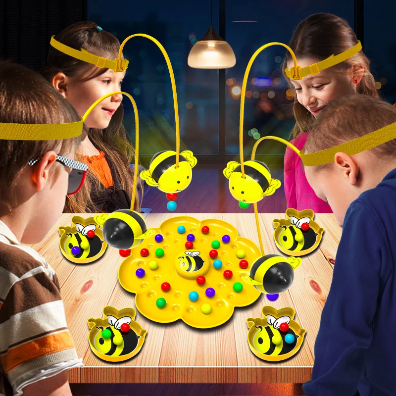Juguete magnético Bumble Bee, juegos de mesa interactivos para niños y adultos, rompecabezas de clasificación Montessori, juego de mesa, juguetes de pesca