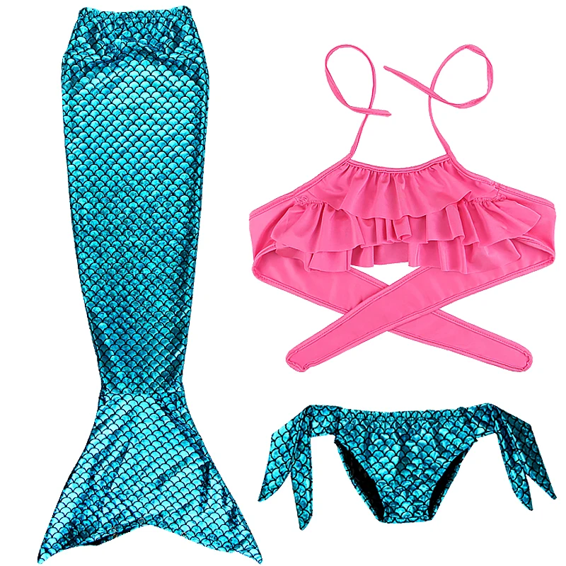 Cosplay Mermaid Costume Kids Mermaid Tail for Swimming Girls Costume Elastic And Easy to Be Dry Use for Swimming Party