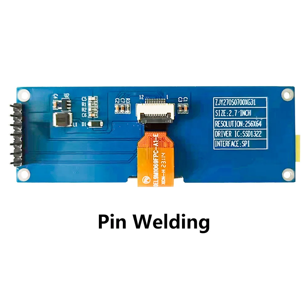 2.7 inch 256x64 OLED LCD Display Module SSD1322  I2C IIC Driver 7Pins Self-Luminous Display Board Screen Board