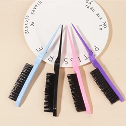 1pcs Hair Teasing Brush, Salon Back Combing Brush Rat Tail Teasing Hair Brush Nylon for Back Combing Styling Tool