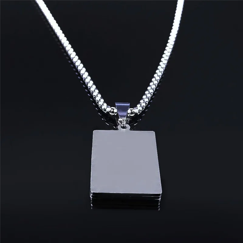 Hip Hop Tarot Card Carving Heart-shaped Virgin Mary Stainless Steel Necklace Women/Men Christian Holiday Necklace Jewelry