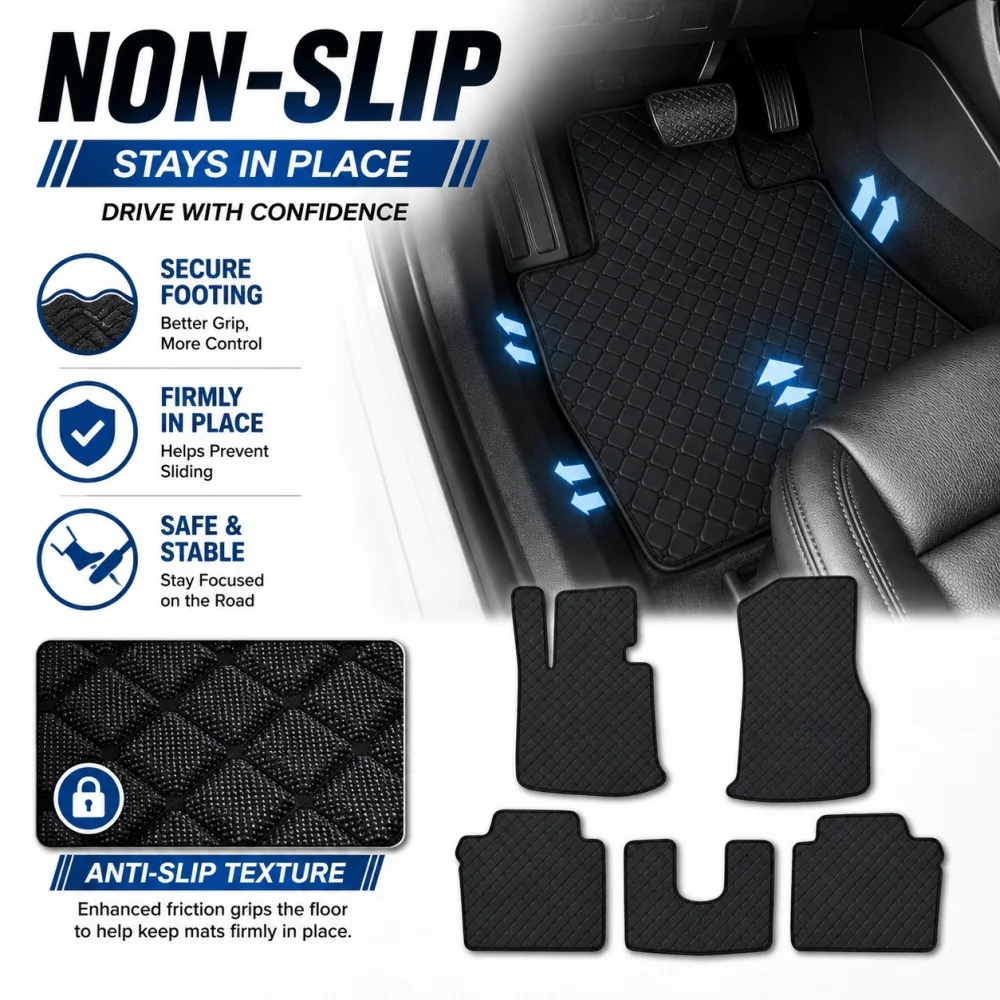 

Custom For ARCFOX Wendao V9 MPV 7-Seat 2026 Flat Car Floor Mats Waterproof Anti-Slip PU Car Accessories Left/Right-hand Drive