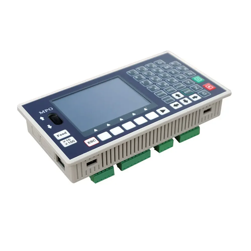 1~4 Axis CNC Controller 16DI 8DO 3.5inch TFT 400KHz Servo Stepper G-code CNC Controller System for CNC Lathe Milling Machine