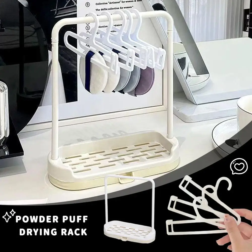 1pcs Makeup Tools Drying Rack Beauty Sponges Cosmetics Powder Puff Storage Hanger Travel Portable Multifunctional Organizer