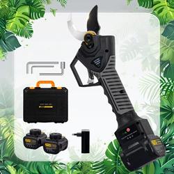 21V Cordless Pruner Lithium-ion Progressive Pruning Shear Efficient scissors Bonsai Electric Tree Branches garden tools S40 40mm