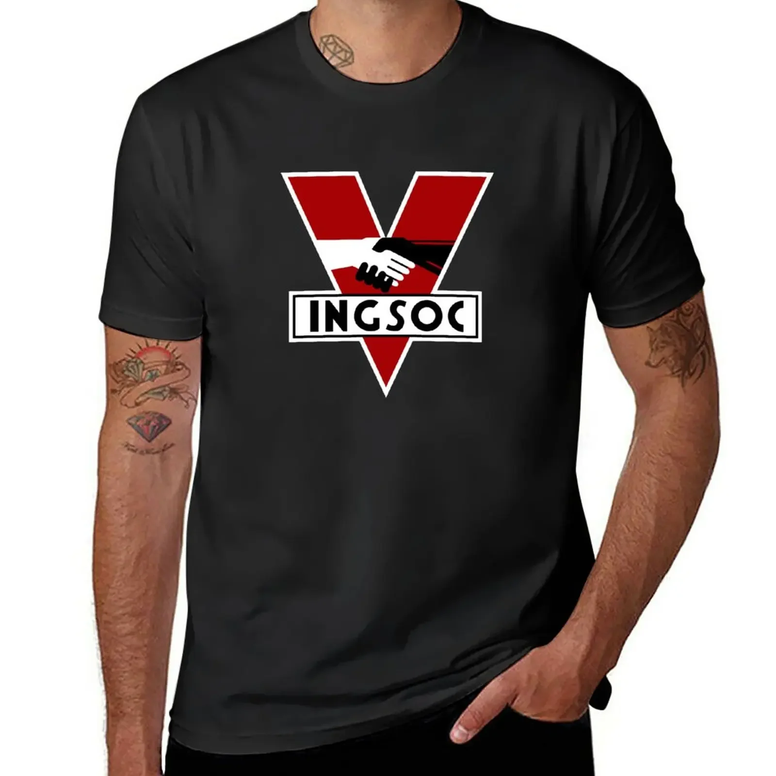 INGSOC T-Shirt blanks summer top Men's t-shirt