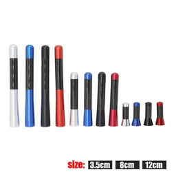 3.5cm 8cm 12cm Car Roof Antenna Fiber Screw Metal Car Radio Aerial Antenna Accessories Car Styling Silver/Red/Blue/Black
