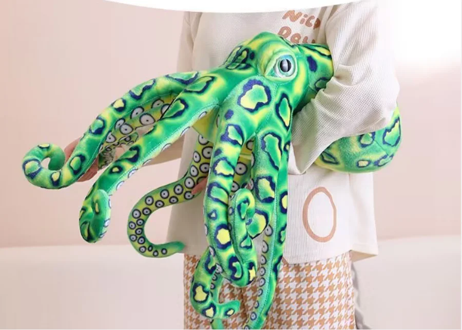 

green simulation octopus toy plush octopus doll gift about 25x80cm