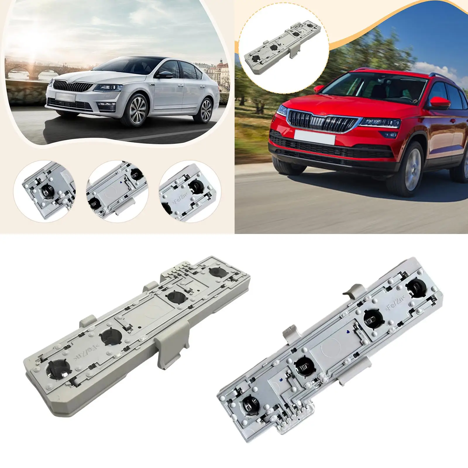 

Rear Tail Light Cluster Bracket Bulb Holder Taillight Circuit Board for Skoda Octavia 2004-2013 Replace Parts Fittings