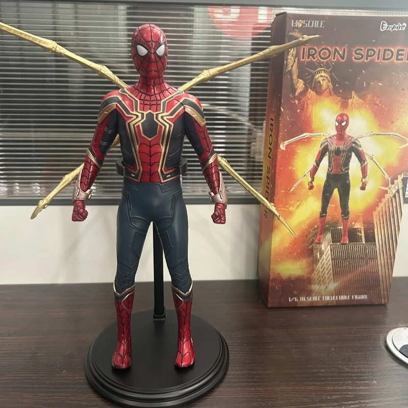 

31 см Marvel Мстители Железный Человек-Паук Nano Armor Series Модная Фигурка, Шарнирная Бесdejmемая Модель Игрушки Соберите Рождественский Подарок