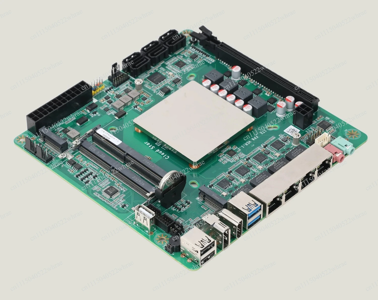 ITX-FP6 NAS main board R5-5625U six core twelve thread 4 net 6sata ITX specification