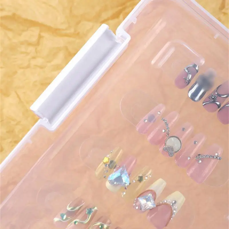 Nail Box Multiple Options Available Not Easy To Break Thickened Material Translucent Texture Environmental Friendly Display Box