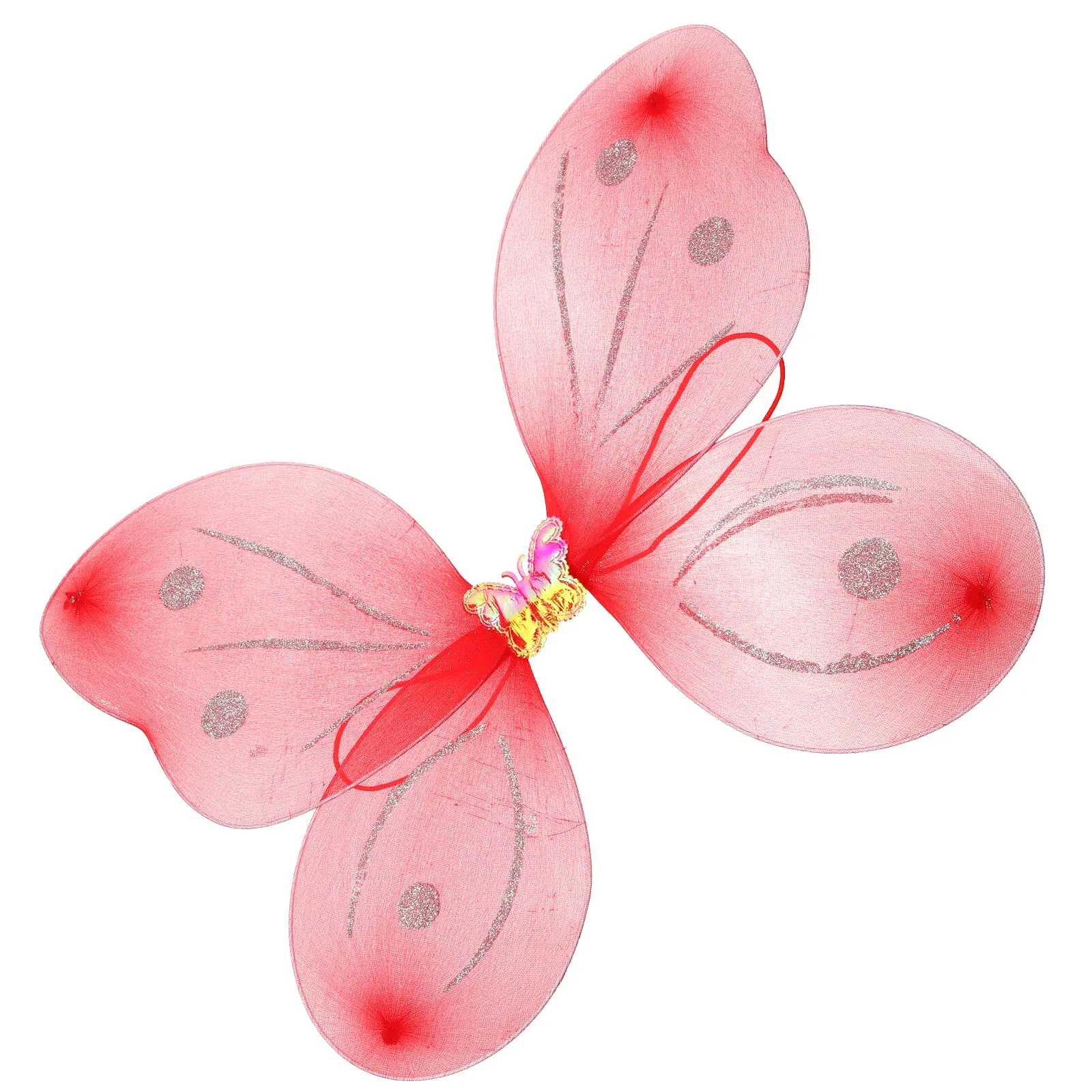 

4Pcs Butterfly Decor Purple Butterflies Fairy Wing Fairy Cloth Child Adult Easy Wear Role Play Props Party Supplies Dress Up