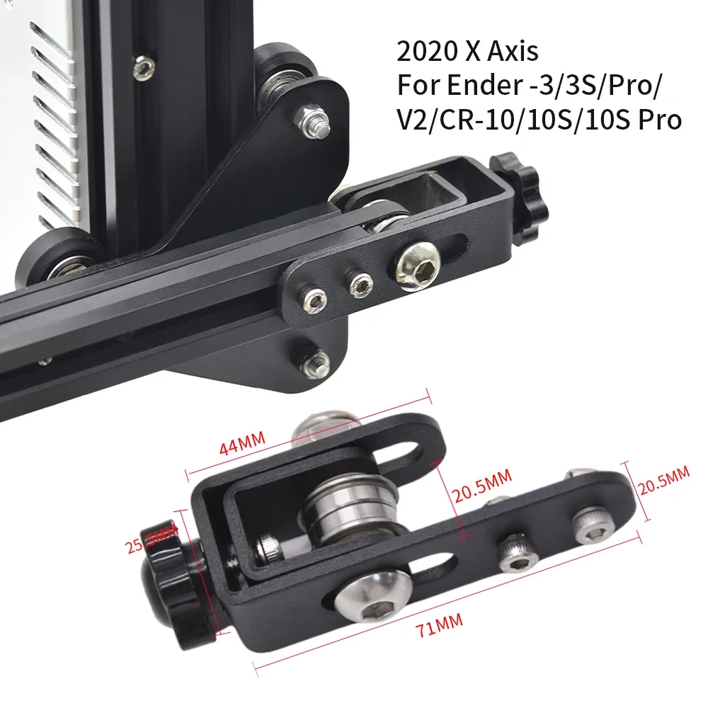 Für Creality Ender 3/CR10 Riemenspanner, 2040 Y-Achse und 2020 X-Achse Synchronriemen Spannungs- und Richtenvorrichtung 3D-Drucker – Detail 2