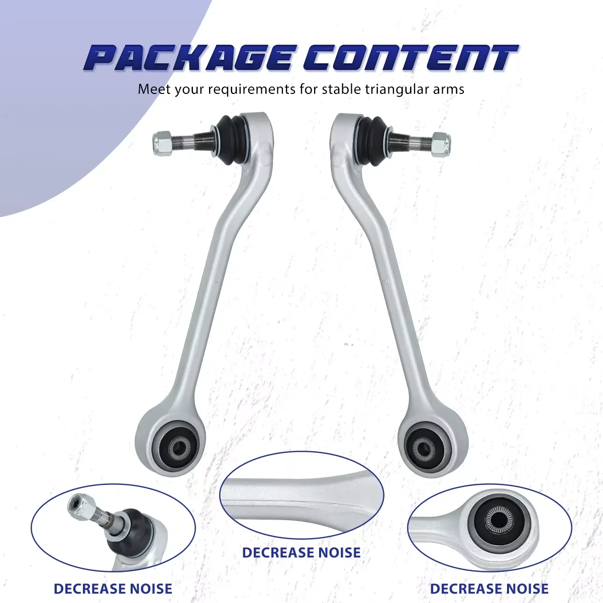 

AzbuStag 2Pcs Front Lower Rearward Control Arm Suspension Kits for BMW 5 E60 525xi 528i 528xi 530xi 535i 535xi 2006 2007-2010