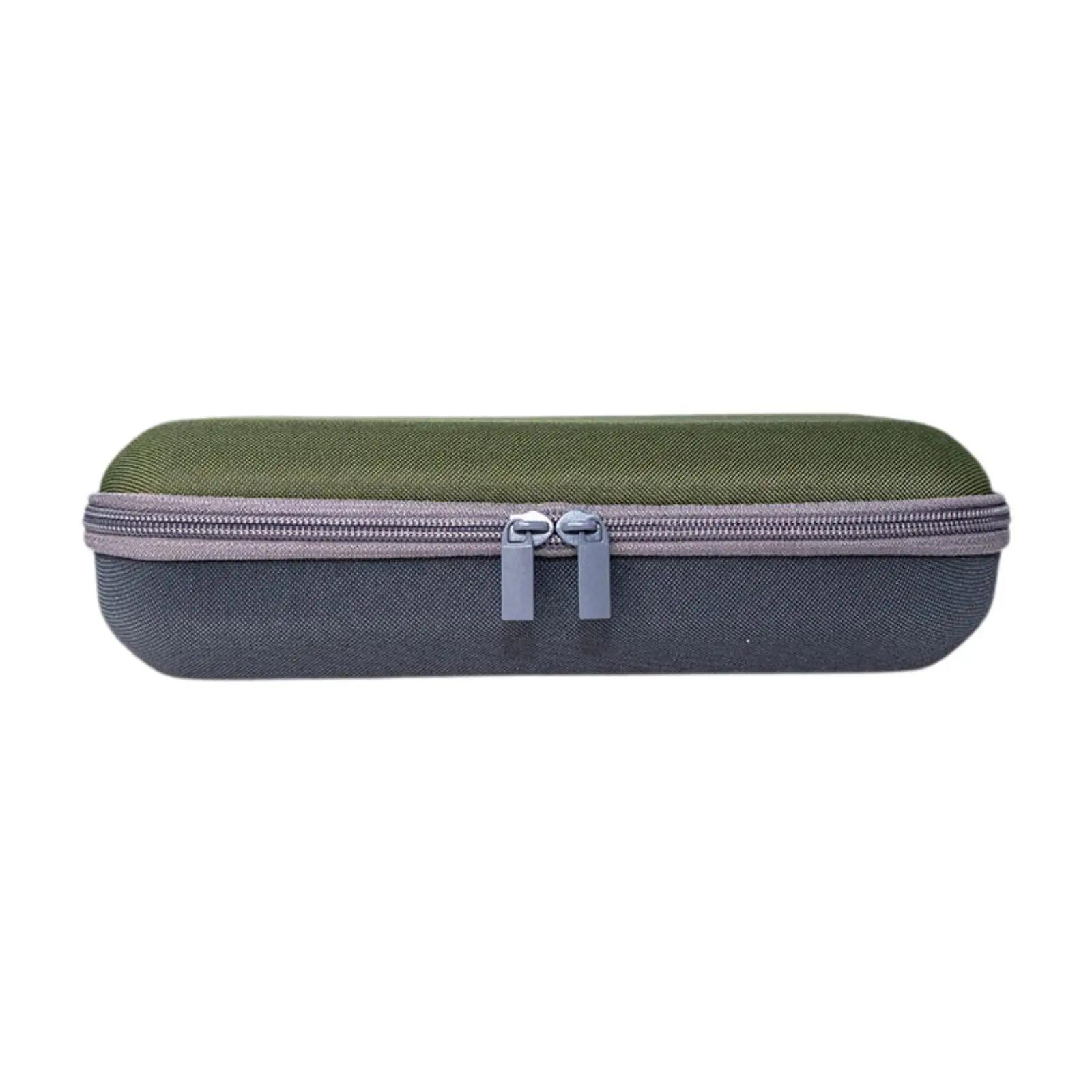 Microphone Hard Case Green Shockproof Organized Zip Closure Portable Soft Interior with Handle Sturdy for Travel Business
