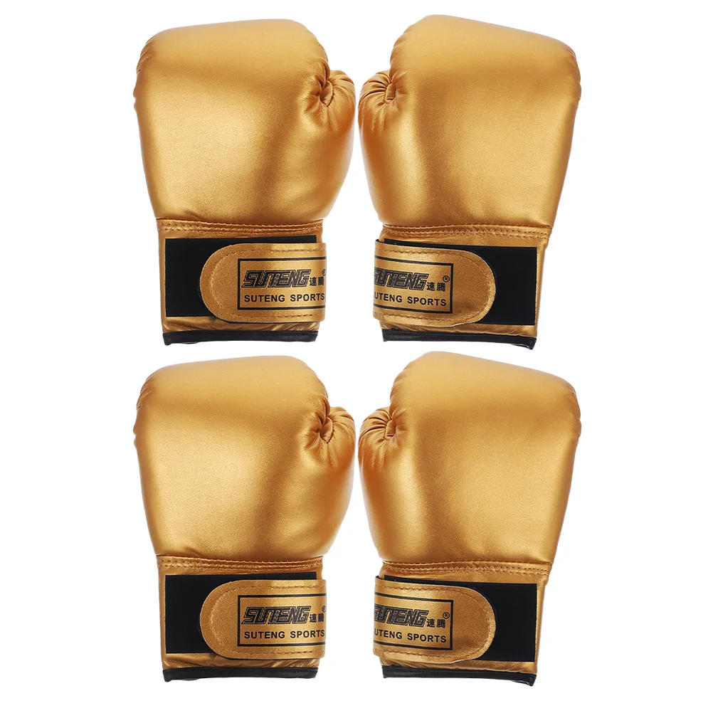 2 Pairs Children's Boxing Gloves Kids Portable Sparring Girls Accessory Toddler