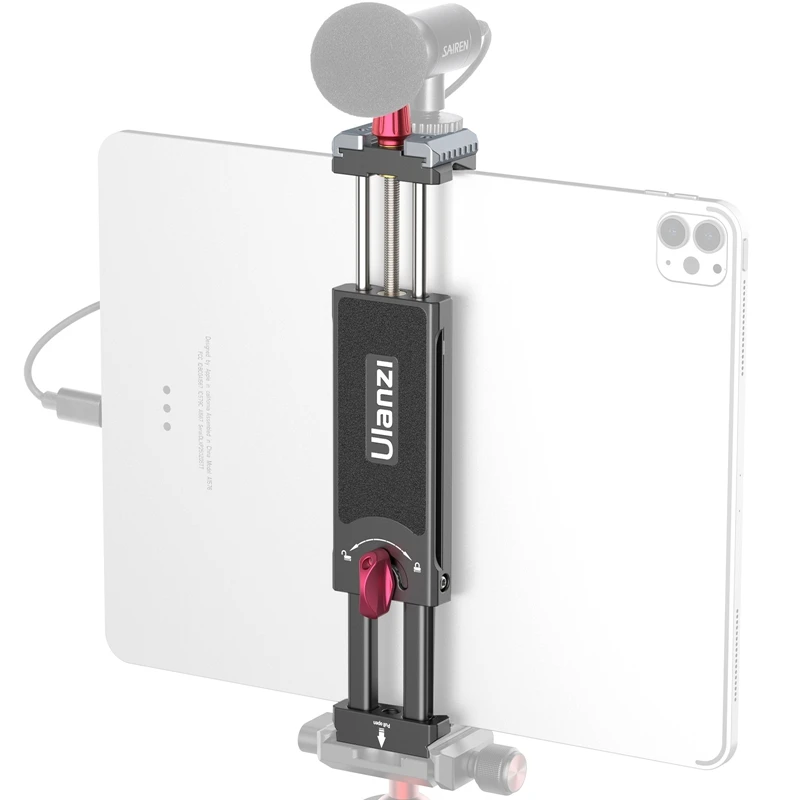 New!!! U-Pad III Universal Metal Tablet Mount Phone Holder Clamp Arca 1/4 Screw Tablet Tripod Mount for iPad Pro 12.9''