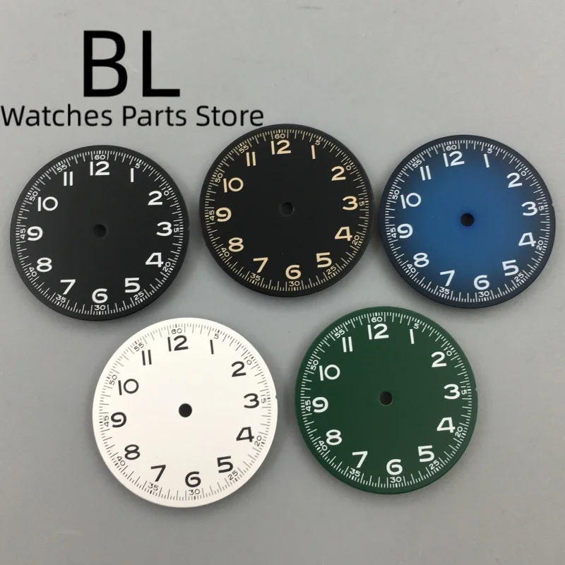 Customizable Vintage 29mm Pilot Diver Watch Dial Hand Set for VH31 NH35 NNH36 NH38 ETA2824 PT5000 Miyota8215 DG2813 Watch Parts