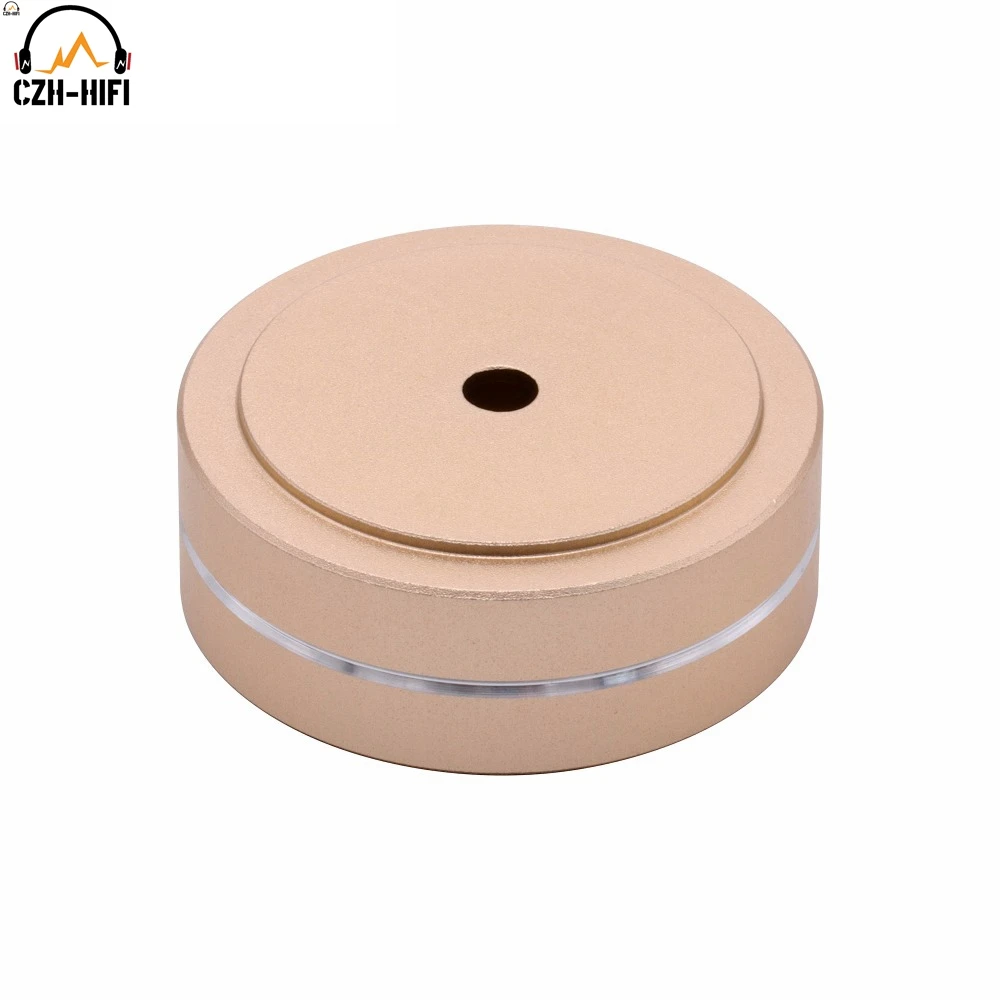 4 stücke 40x20 m CNC Gefräste Aluminium Verstärker Füße Stoßdämpfer Plattenspieler Füße Audio CD HIFI Isolation Füße pad AMP CD Plattenspieler – Detail 4