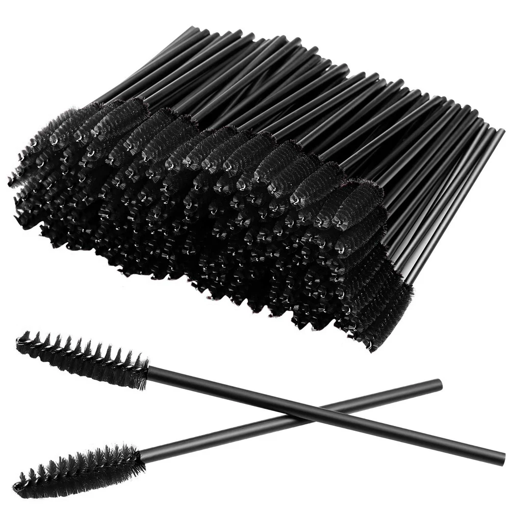 50Pcs Makeup Brushes Disposable Eyebrow Brush Mascara Wand Applicator Spo Eye Lashes Brush Cosmetic Eyelash Extension Tools