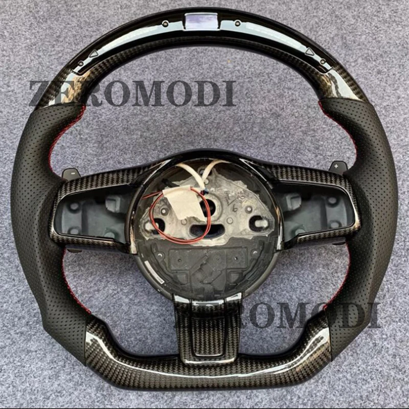 

Carbon Fiber Racing Sport Steering Wheel For Jaguar XFL F-PACE XE XF XFL F-Type S R Sport R Coupe V8 2018 2017 2016 2015