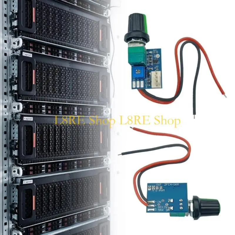 L8RE 4 Проводного вентиляционного вентилятора контроллер PWM -контроллер 12 В 4 -контактный переключатель управления компьютера