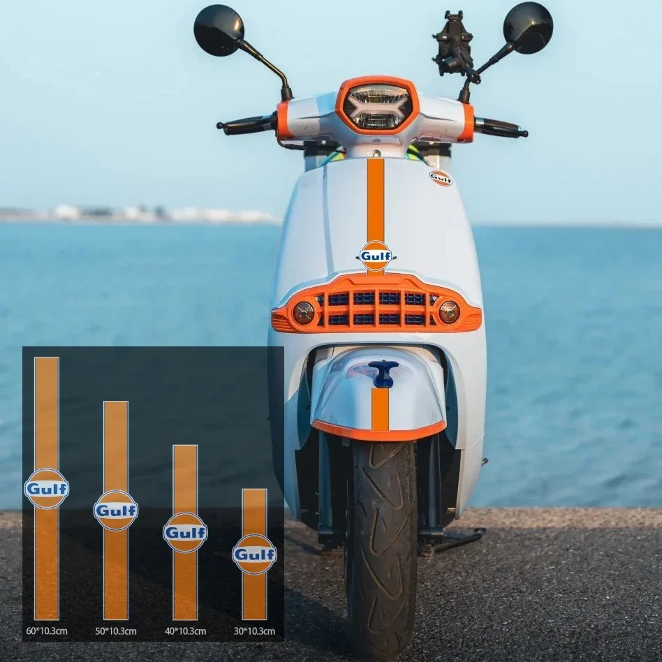 Motorcycles Stickers GULF Station Sticker Waterproof PVC ICON E Decal Helemet Accessories For 125 125r 125x Burgman Street SH125