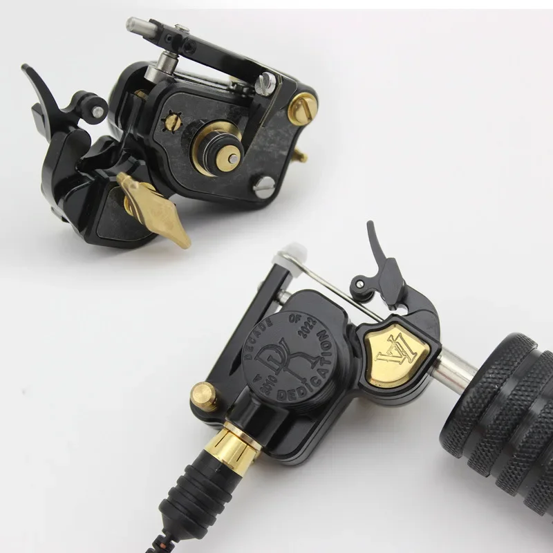 

Adjustable Stroke Rotary Tattoo Machine Coreless Motor Engine Needle Pressing Wheel Professional RCA Interface V7-R Tattoo Gun