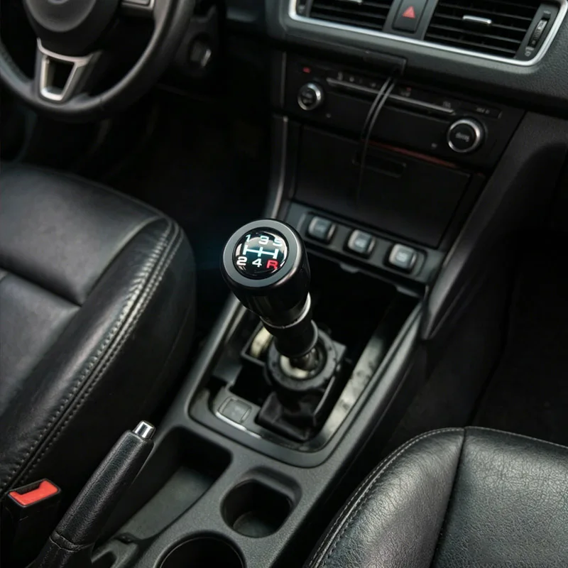Universeller 5/6-Gang Schaltknauf aus Carbon-Schwarz für Rennwagen, Schalthebel-Kopf, Auto-Tuning-Zubehör – Detail 14