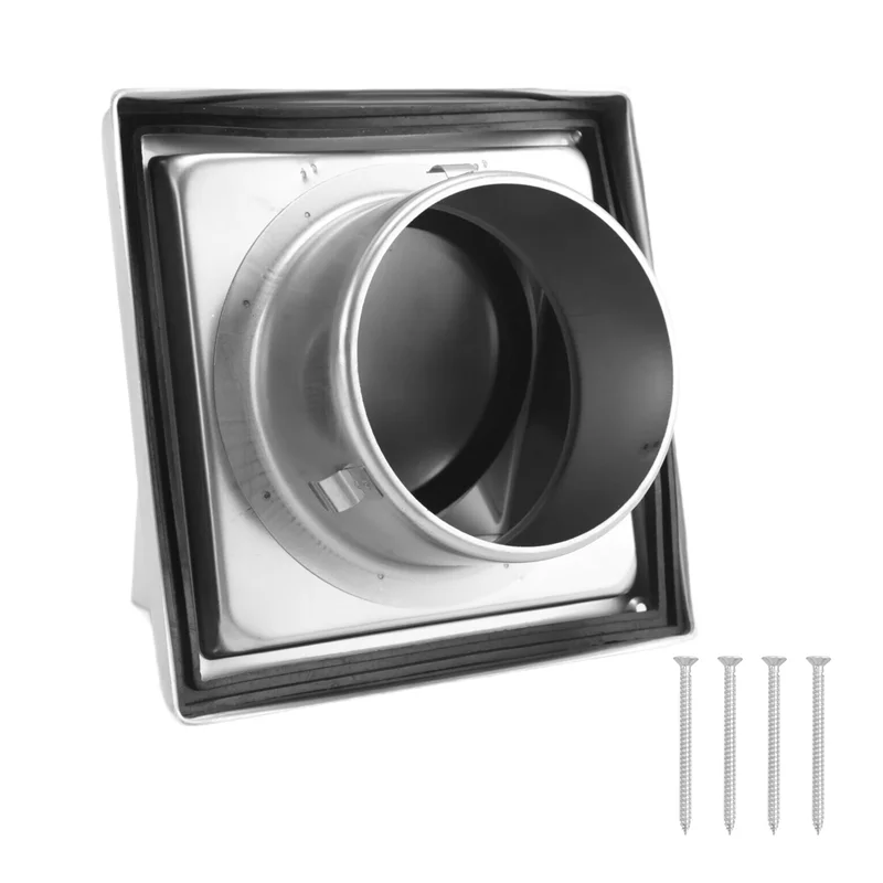 

BYBS-4In Vent Cover Outdoor Wall With Cushioned Non Return Flap,External Extractor Wall Vent