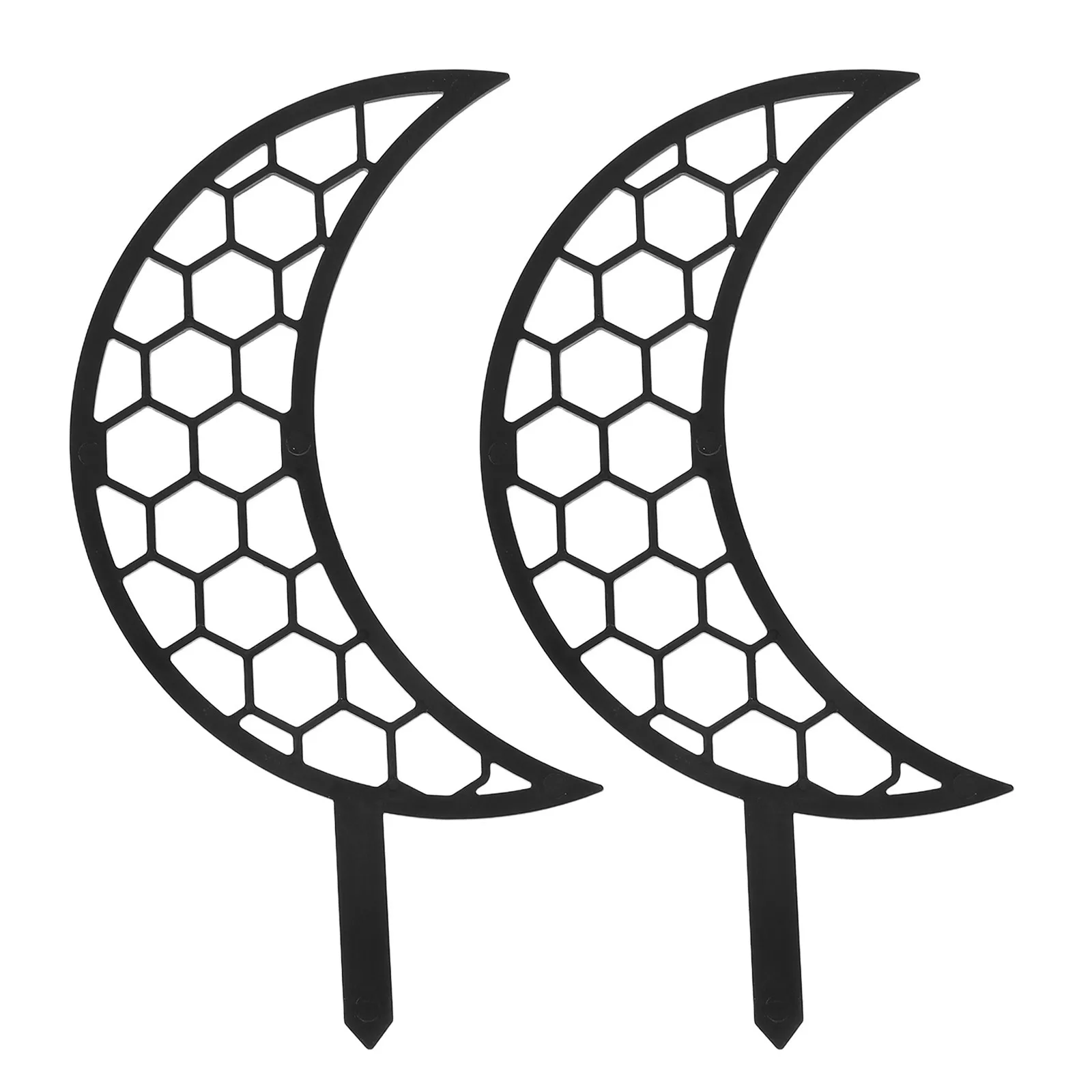 

2pcs Plant Climbing Stand Moon-Shaped Pp Trellis For Indoor Potted Plants Vine Support Garden Supplies Decorative Holder