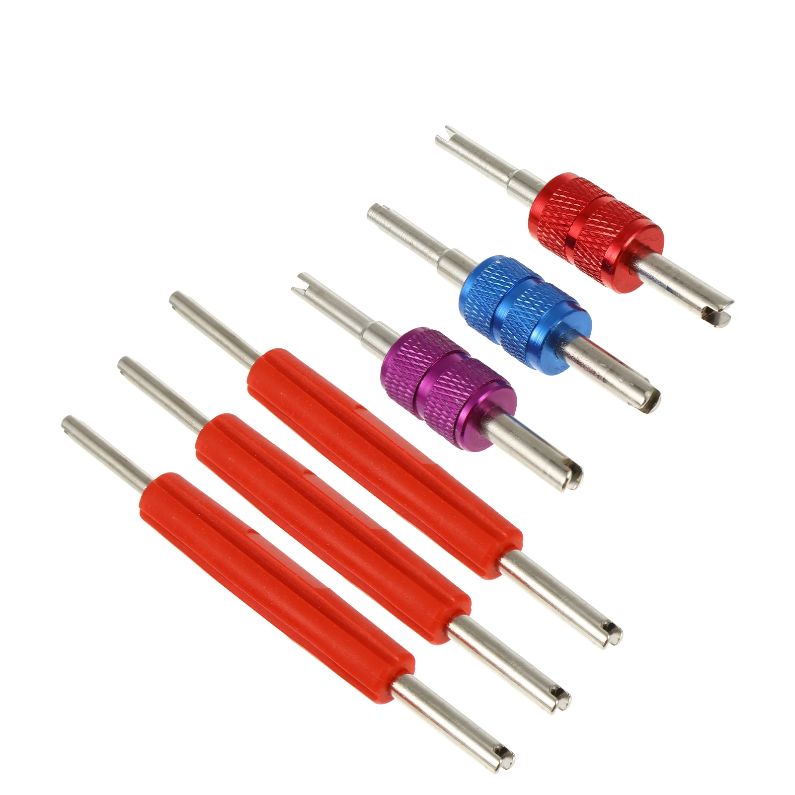 

6 Pcs Valve Removal Tool Core Remover Single Head Air Conditioning Spool Car Accessories Rubber Repair Dual Puller