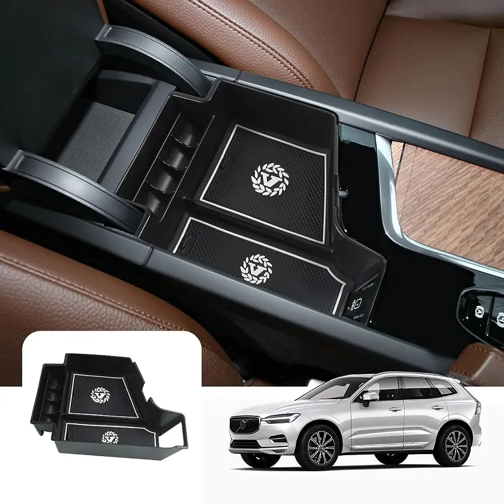 RUIYA für Volvo XC60 XC90 V60 S60 V90 S90 2017-2025 RHD Auto-Armlehnen-Aufbewahrungsbox Auto-Staubox Volvo XC60 XC90 Zubehör – Detail 9