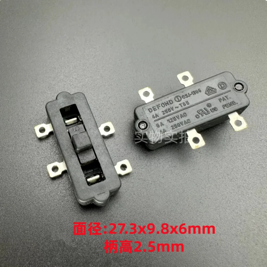 

Переключатель DEFOND CSJ-1308 для блока питания, фена, электрической расчески, 4-контактный, 3-позиционный, для фонарика