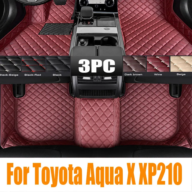 Car Floor Mat for Toyota Aqua X XP210 2022~2024 2023 Parts Foot TPE Waterproof Liner Carpet Pad Custom Cover Rug Accessories