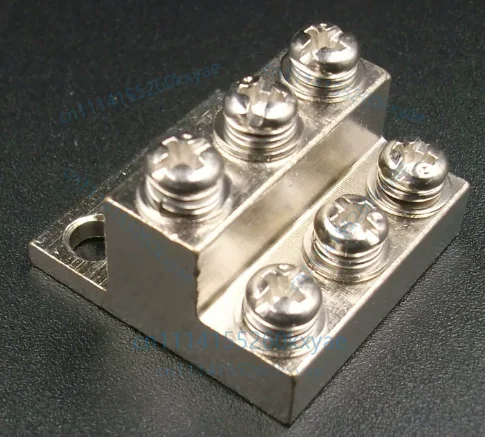a-2 double-layer grounding terminal m4-6 slot grounding copper busbar a type 3+3 grounding busbar copper block